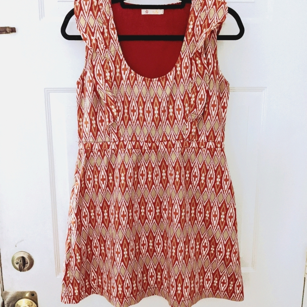 Tulle Aztec Sleeveless Dress